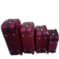 4 pcs luggage suitcase for traveling trolly w wheels etc. 