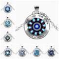 marvel avenger endgame Iron Man arc reactor necklace Tony Stark Necklace Quantum Realm pendant action Figure toy cosplay men kid. 