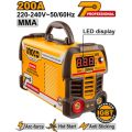 Ingco 200A Inverter MMA/TIG Lift Welding Machine ING-MMA200691. 