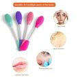 Silicone Face Mask Applicator, 2 in 1 Double-Sided Facial Scrubber Brush Tool, Double-Head Manual Cleansing Brush for Deep Gentle Exfoliating (PACK OF 1). 