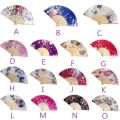 Flower Fans Vintage Bamboo Folding Hand Held Flower Fan Chinese Style Dance Party Decoration fans Wedding Flower Fan abanico NEW. 