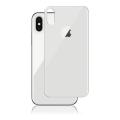 iPhone X White Back Glass Protector 9H Tempered Glass Full Cover with Anti-Fingerprint and Bubble-Free Installation. 