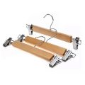 Wooden Clip Hangers ( 03 Pieces) Durable, for trousers, Pants, Skirts, Undergarments. 