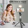 Tiktok, sketch and Art drawing, and YouTube videos creator Compatible Compact Lightweight Mobile Smart Phone Tripod Stand - Black. 