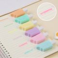 6Pcs/Lot Cute Cartoon Cat Highlighters School Office Stationery Students Drawing Supplies Kawaii Ice Cream Mini Paint Marker Pen. 