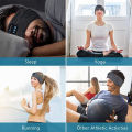 New Bluetooth-Compatible Sleeping Headphones Sports Headband Thin Soft Elastic Comfortable Wireless Music Earphones Eye Mask. 