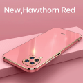 For Samsung Galaxy M53 5G Back Cover Luxury 6D Plating Square Frame Shiny Case Camera Lens Protection Soft Silicone Mobile Phone Cases. 