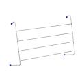 Radiator White 4 Bar Airers - Set of 2 - Premier Home. 