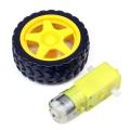 TT Motor Smart Car Robot Gear Motor and Wheel for Arduino DIY Kit Smart Car/Robot Car. 