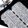 12 Grids Mini Shape Rhinestones White Nail Gems Glass Diamonds Stones Nail Art Accessories. 