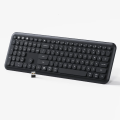 Jelly Comb Rechargeable Bluetooth Keyboard, 2.4G Wireless Multi-device Bluetooth Keyboard Switch to 3 Devices Compatible with iOS, Android, Mac OS, Windows. 