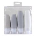 【Footprint】 Silicone Travel Bottles Leak Proof Squeezable Refillable Travel Accessories Portable Toiletries Containers Travel Size Cosmetic. 