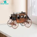 Simulated Carriage Shape Wild West Cowboy Carriage Diy Assembly Model Educational Toy Collectible Gift Diy Carriage Model. 