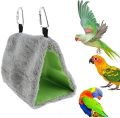 3 pack customized handmade Winter Warm Bird Nest House Natural wooden perch and cage toy. 