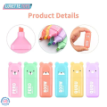 6Pcs/Set Cartoon Animals Highlighter Marker Macaron Oblique Tip-Marker Fluorescent Pen-Vibrant Colored Highlighters with Fine Tips for Adult Teenage Kids, Perfect for Coloring Books, Writing, Journaling, Drawing, Scrapbooking, Art, and Office Use.. 