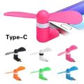 Creative Portable Type-C Mini Fan/ Portable Power Cooling Fans For Android Phone Power Bank Accessories. 