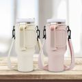 Water Bottle Carrier Bag Compatible with Stanley 40oz Tumbler with Handle, Water Bottle Holder with Adjustable Shoulder Strap. 