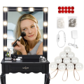 LED Bulb Mirror Lights Vanity Mirror Lamp Kit Lens Headlight Bulbs Kit (10 Bulbs) for Makeup Dressing Table Lighting Strip. 