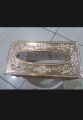 Beautiful New Golden Dustbin And Tissue Box Set Gold 30-22 centimeter. 