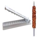 New Kebab Maker BBQ Meat Skewer Machine Kebab Press Maker Reusable Plastic BBQ Skewer Maker Kebab Preparation BBQ. 