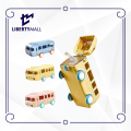 Bus Shaped Water Bottle For Kids, Leak-proof School Bus Water Bottle With Straw & Strap, 380 ML Capacity Portable Water Bottle For Boys & Girls. 