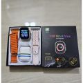 T55 ultra max Smart watc 2 straps 1 Earphones free with watch Bluetooth calling fitness tracker Health monitor men women Smartwatch. 