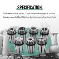 7Pcs ER11 1-7mm Spring Collets with ER11A 5mm Motor Shaft Holder Extension Rod. 