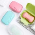 Portable Travel Soap Box, Travel Sealed Waterproof Soap Holder with Cover and Lock, Portable Dishes Soap Container Travel Home bathroom accessories. 
