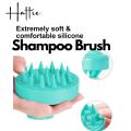 Hair Scalp Massager, Shampoo Brush with Soft Silicon Bristles waterproof Easy to Use for all hair type Green Color. 