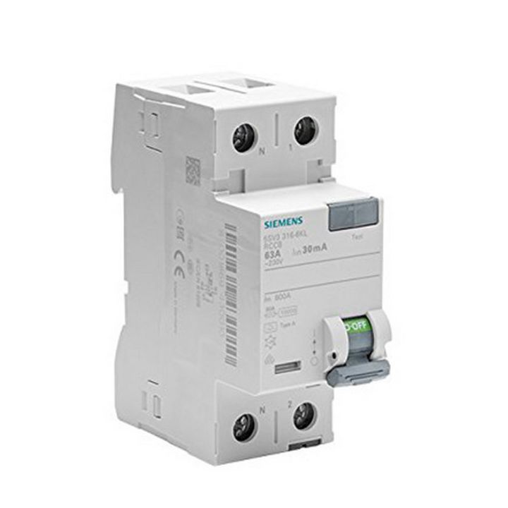 Siemens Earth Leakage Circuit Breaker 2 Pole 63AMP