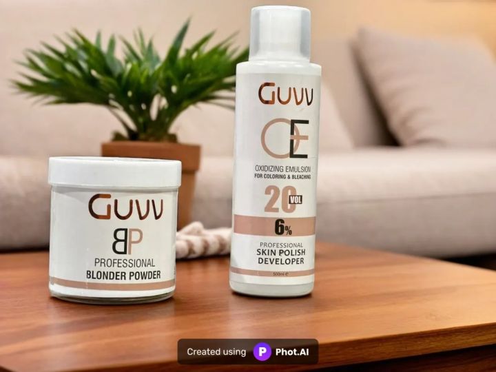 GUVV%20Professional%20Blonder%20Powder%20+%20Oxidizing%20Emulsion%2020%20Vol%20(6%25)%20Skin%20Polish%20Developer%20%E2%80%93%20for%20face%20-%20Image%203