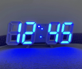 3D LED Digital Clock Wall clock plus table clock with Alarm night glowing. 