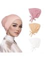 Premium Cotton Hijab Cap - Soft, Stretchable & Lightweight Underscarf | Non-Slip, Sweat-Wicking Inner Cap | Best for Hijabs, Scarves & Turbans | Comfortable & Breathable Fabric | Ideal for Daily Wear, Prayer, Office & Outdoor Use | Stylish Hijab Bonnet. 