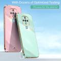 For Tecno Camon 16 SE Back Cover Luxury 6D Plating Square Frame Shiny Case Camera Lens Protection Soft Silicone Mobile Phone Cases. 