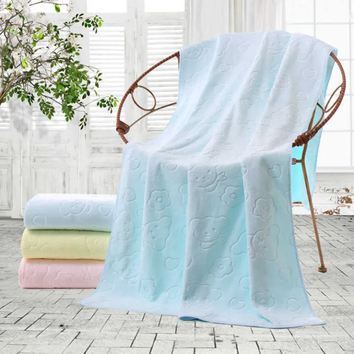 Factory%20wholesale%20three%20seconds%20quick%20dry%20towel%20beach%20towel%20200g%20microfiber%20embossed%20bear%20bath%20towel%2070*140%20-%20Image%202