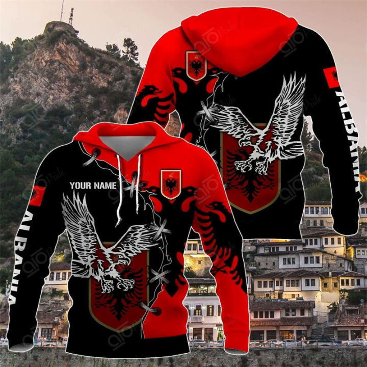 Newest Fashion 3D Printed Albania Armor Hoodie Hooded Sweatshirts For WomenMen Streetwear Cosplay Unisex High Quality Tops Hoody