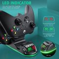 OIVO XSX Controller Charger Station with 1 Pack 3360mWh Rechargeable Battery for Xbox Series X/S/One/Elite/Core Controller, Charging Dock with 1 Packs Cover (1400mAh) (Without Box). 