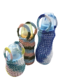 MiniMe Pack of 3 Crochet Fancy Feeder Bottle Cover / Feeder Covers for Small, Medium and Large Size bottle with Ring Handle (Qureshia Work). 