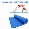 Yoga Mat 6MM Thick Non Slip Fitness Exercise Mat with Carrying Strap-Workout Mat for Yoga, Pilates and Floor Exercises. 
