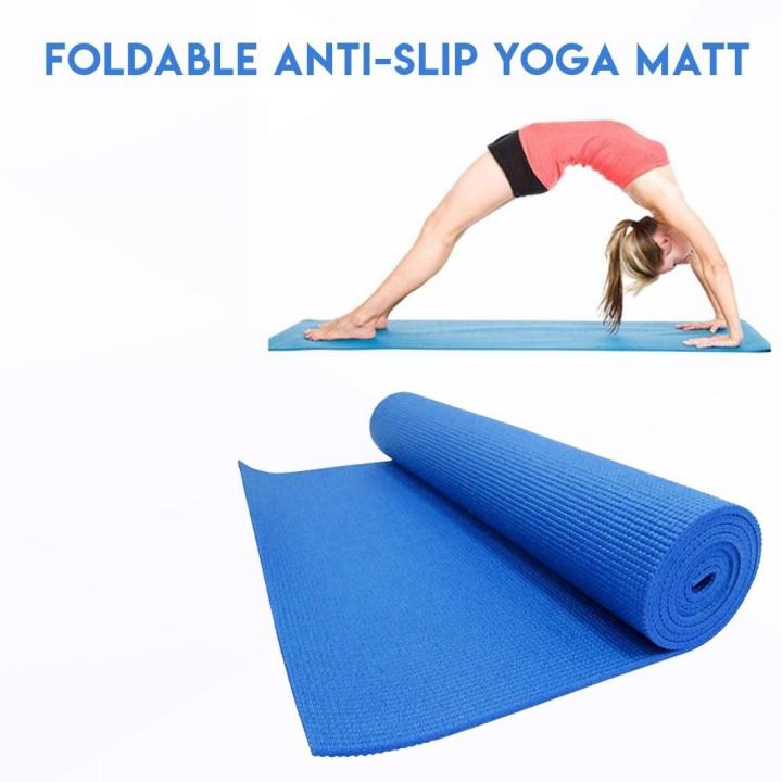 Yoga%20Mat%206MM%20Thick%20Non%20Slip%20Fitness%20Exercise%20Mat%20with%20Carrying%20Strap-Workout%20Mat%20for%20Yoga,%20Pilates%20and%20Floor%20Exercises%20-%20Image%205