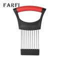 Precise Onion Cutting Tool Stainless Steel Onion Holder Slicer Cutter for Potato Tomato Avocado Fruit Meat Rust-resistant Kitchen Tool for Cooking Onion Slicer Tool. 