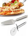 Pizza Cutter Wheel and Pie Server, Stainless Steel Pizza Server Knife Pizza Slicer Shovel set,Kitchen Pastry Cheese Pizza Tools,2 Packet. 