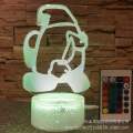 3D night light among us crack colorful remote control 16 color gift lamp bedside lamp table lamp. 