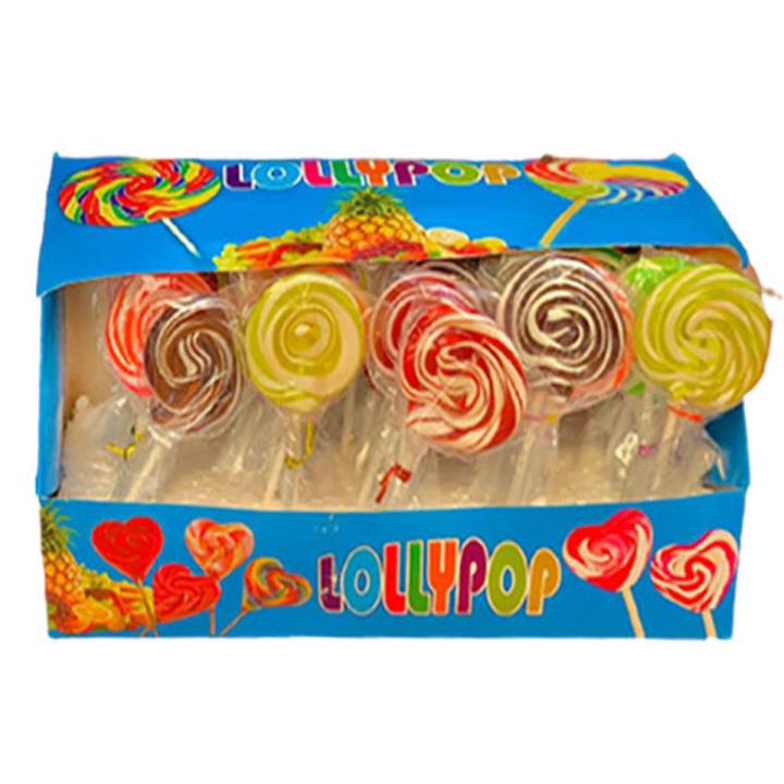 Flat Shape Lollipop multicolor 12pcs