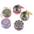 New Tin Tin Box Drum-shaped Party Supply Storage Case Candle Making Kit Holder. 