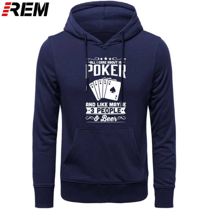 REM new brand men's sweatshirts cool Poker Hoodies Hipster Hip Hop long sleeve men's plus size Hoodies, sweatshirts