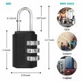 3 Digit Dial Code Number Combination Lock Padlock Small Portable Luggage Zipper Bag Padlock Suitcase Bag Lock. 