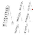 Stainless Steel Metal Bookmarks Elegant Bookmarks 2.6cm*13cm Stainless Steel Bookmarks Inspirational Quotes Bookmarks for Book Lovers Bookmarks Education-Themed Bookmarks Office Bookmarks Gift Bookmarks Daily Inspiration Bookmarks. 