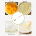 New Manual Stainless Steel Egg Beater | Semi-Automatic Push Whisk | Hand Mixer for Eggs, Cream & Batter | Non-Electric Kitchen Tool for Baking & Cooking. 