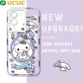 UCUC for Infinix Note 12 G96 Back Cover Cute Kuromi Transparent TPU Ultra Thin Soft Phone Cases. 